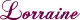 Lorraine's signature